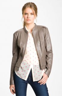 Hinge® Fitted Leather Jacket
