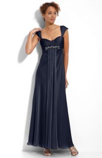 JS Collections Drape Front Chiffon Gown