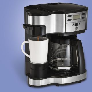  Two Way Brewer Single Serve 12 Cup Coffee Maker Pot Machine
