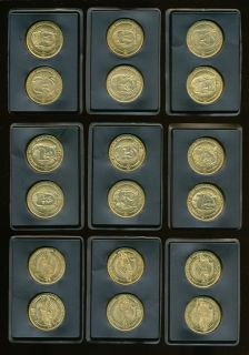 1998 Pinnacle Mint Coins NASCAR Complete Set Inv