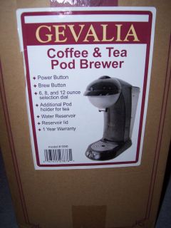 Gevalia G90 1 5 Cups Coffee Tea Pod Brewer Maker NIB 47415278761