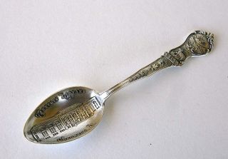 Vintage Sterling Silver Souvenir Collector Spoon Carnegie Library