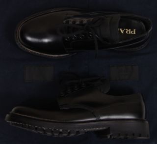 Prada Shoes $690 Black Commando Sole Winter Oxford 10 5 43 5e New