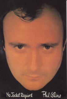 PHIL COLLINS, No Jacket Required Music Postcard