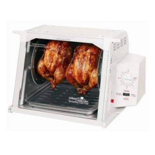  3000 Series ST3001WHGEN White Compact Rotisserie Barbeque Oven