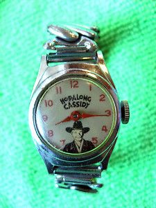  Hopalong Cassidy Childs Wrist Watch 1950s Western Collectible