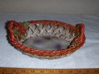 tii collections ceramic basket holly design
