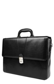 Bosca Single Gusset Leather Briefcase