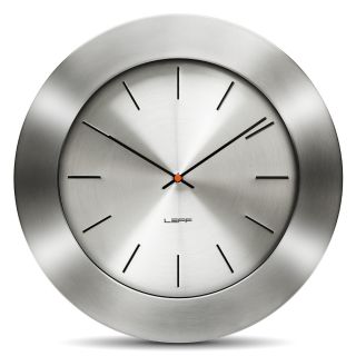 Leff Amsterdam Bold 35 Wall Clock Index Dial Steel and Aluminium
