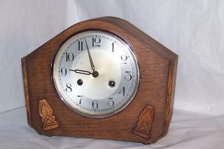 Vintage Haller Foreign Mantle Clock Working Condition