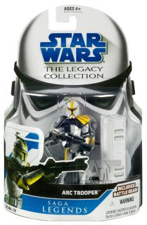 Star Wars Saga Legends 2008 #19 ARC TROOPER Yellow Clone Trooper