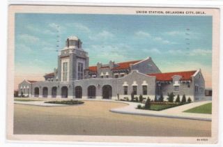 Union Station Train Depot Oklahoma City OK 41 Postcard