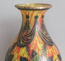 Rare Abel Combe French Cameo Glass Vases c. 1880 Art Nouveau Bronze