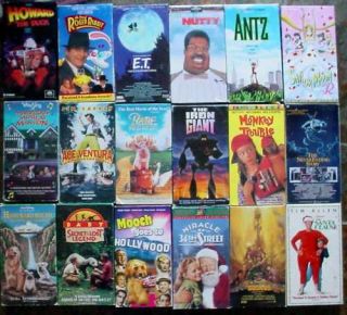 18 VHS Video Tapes Movies Comedy Family Drama Hits