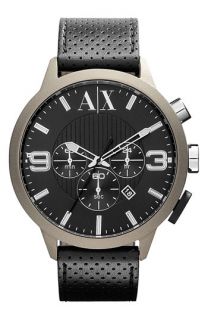 AX Armani Exchange Perforated Strap Watch