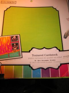 Colorbok Textured Cardstock for Scrapbooking Cut Outs