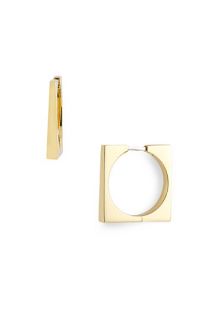 Elizabeth and James Architecture Square Hoop Earrings