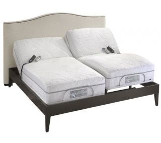 Sleep Number Split King Size Ultimate Gel Memory Foam Adjustable Bed 