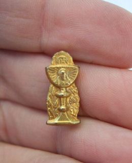 Vintage Antique Catholic Lapel Pin Communion Chalice