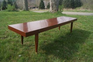 MID CENTURY MODERN STYLE VINTAGE LONG 5FT. COFFEE TABLE BENCH screw in