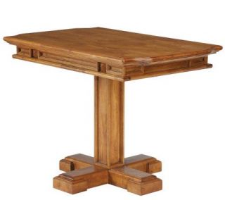 Home Styles Distressed Oak Finish Carved DiningTable   H176810