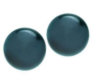 Honora Sterling Cultured Pearl 11.0mm Button Stud Earrings —