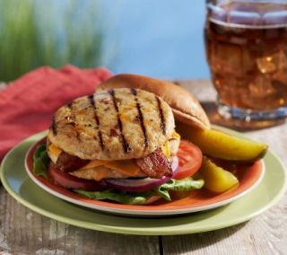 Stuffin Gourmet (12) 4 oz. Bacon Double Cheese Chicken Burgers
