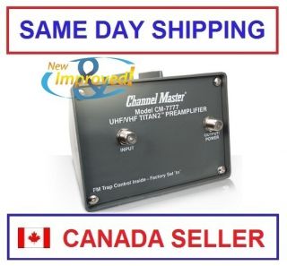 Channel Master CM 7777 VHF UHF Pre amplifier with Power Supply CM7777