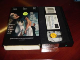 VHS Love Cheat and Steal John Lithgow Eric Roberts