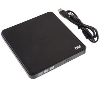Nu External Super Slim DVD RW Drive with USB Cable —