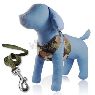 18 26Girth Camouflage Comfort Dog Harness Vest Collar L Large Nylon