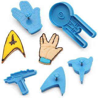  Klingon Vulcan Federation Enterprise 5 Piece Cookie Cutter Set