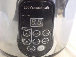 Cooks Essentials Electric Pressure Cooker 99700 Capacit Non Sticking