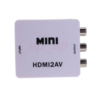 HDMI Digital Signal 1080p to CVBS AV 3RCA Composite Mini Converter for