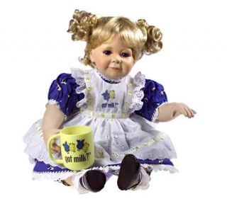 Got Milk 14 inch Seated Porcelain Doll by Marie Osmond —