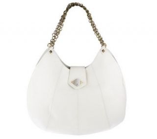 Luxe Rachel Zoe Leather Soft Hobo with Chain Straps —