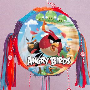 Angry Birds Party Supplies Pull String Pinata Game Favor Toy New