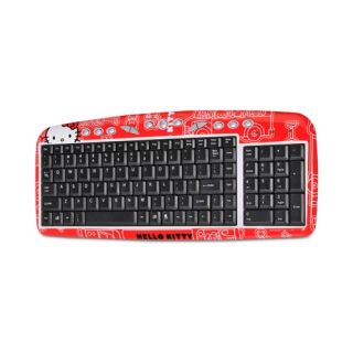 Hello Kitty Computer Keyboard Red Black 90309 Red