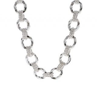 As IsSterling 20 Bold Twiste d Status Link Necklace, 52.5g —