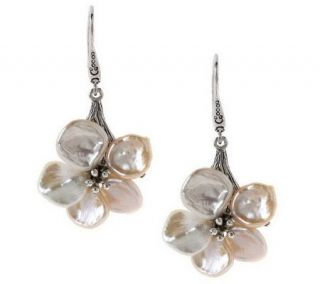 Artisan Crafted Sterling Limited Edition Cultured Pearl Keshi Earrings 