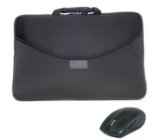 SlipIt Pro 17 Laptop Case & ClickIt Classic Wireless Mouse