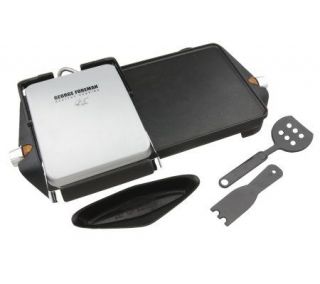 George Foreman Combo Nonstick Contact Grill & Griddle —