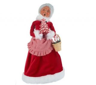 Byers Choice 13 Candy Cane Santa or Mrs. Claus Holiday Figurin