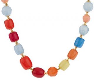 Joan Rivers Candy Color 36 Bead Necklace w/3 Extender —