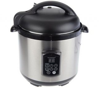 Technique Stainless Steel 6.25 Quart Pressure Cooker w/Removable Pot 