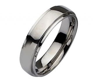 Steel by Design Stainless Steel Ridged Edge 6mmPolished Ring   J107819