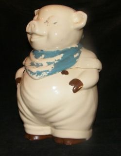 Vintage Antique Shawnee Western Smiley Pig Cookie Jar