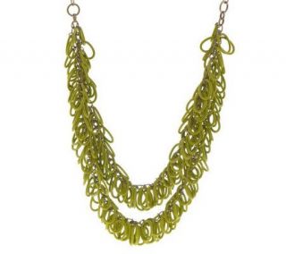 Joan Rivers Rings of Color 24 Necklace w/3 Extender —
