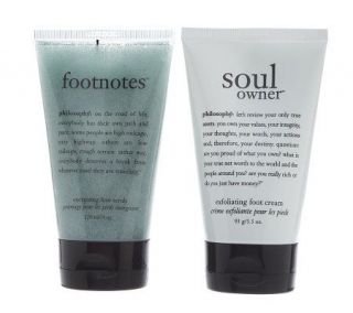 philosophy exfoliating & moisturizing foot care duo —