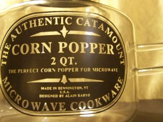  Qt Glass Microwave Cookware Pop Corn Popper Popcorn Maker